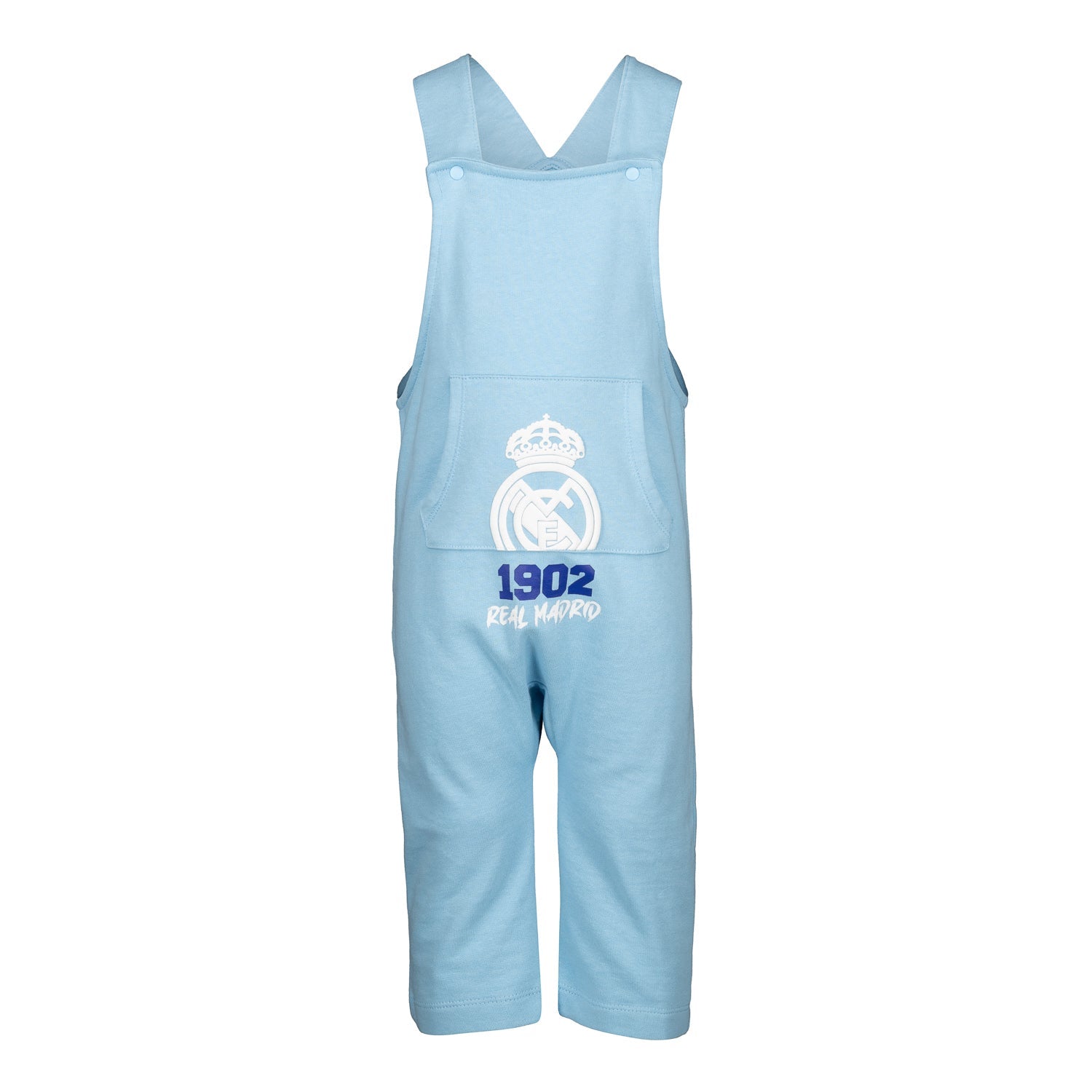 Infant Overall Shorts 1902 Print Light Blue