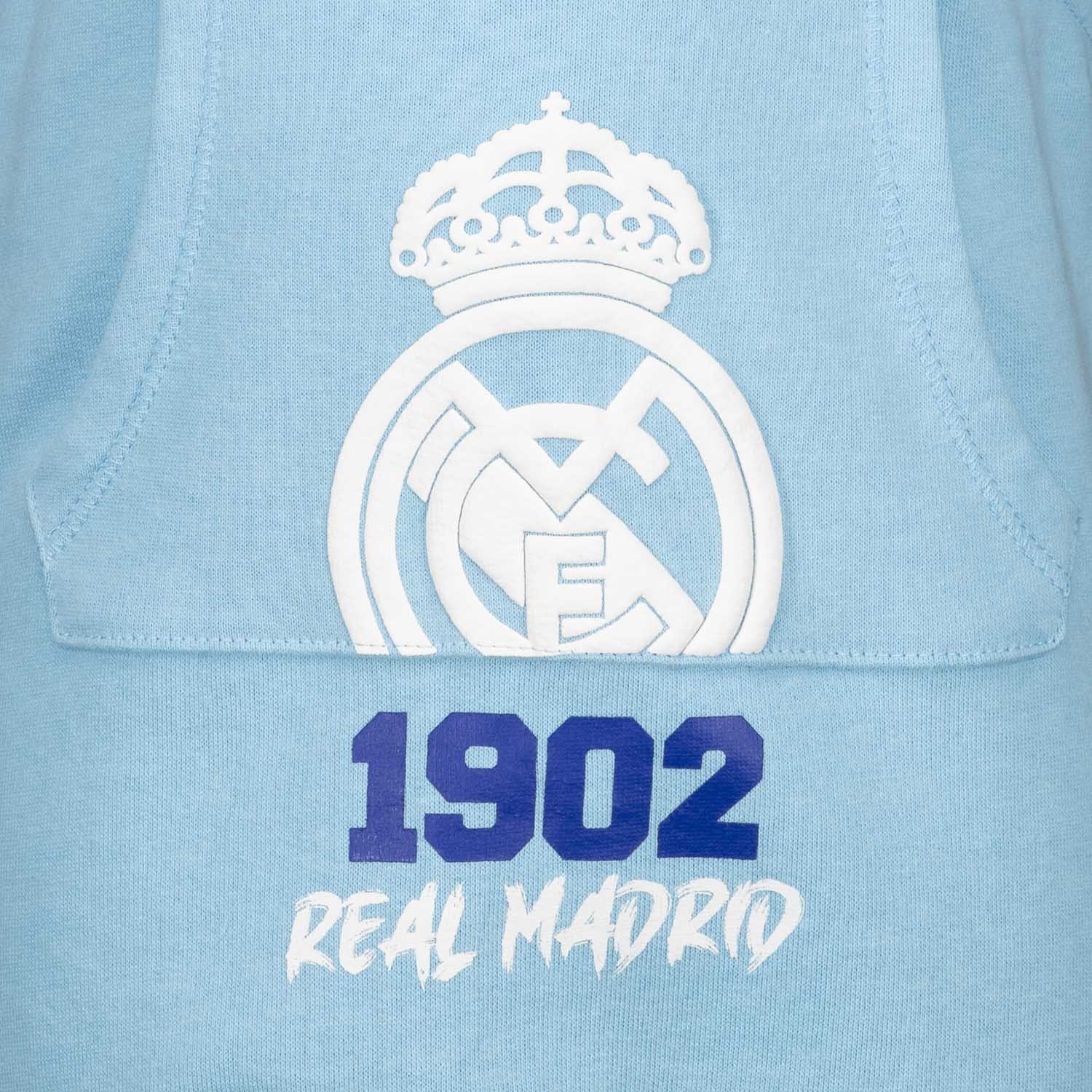 Infant Overall Shorts 1902 Print Light Blue