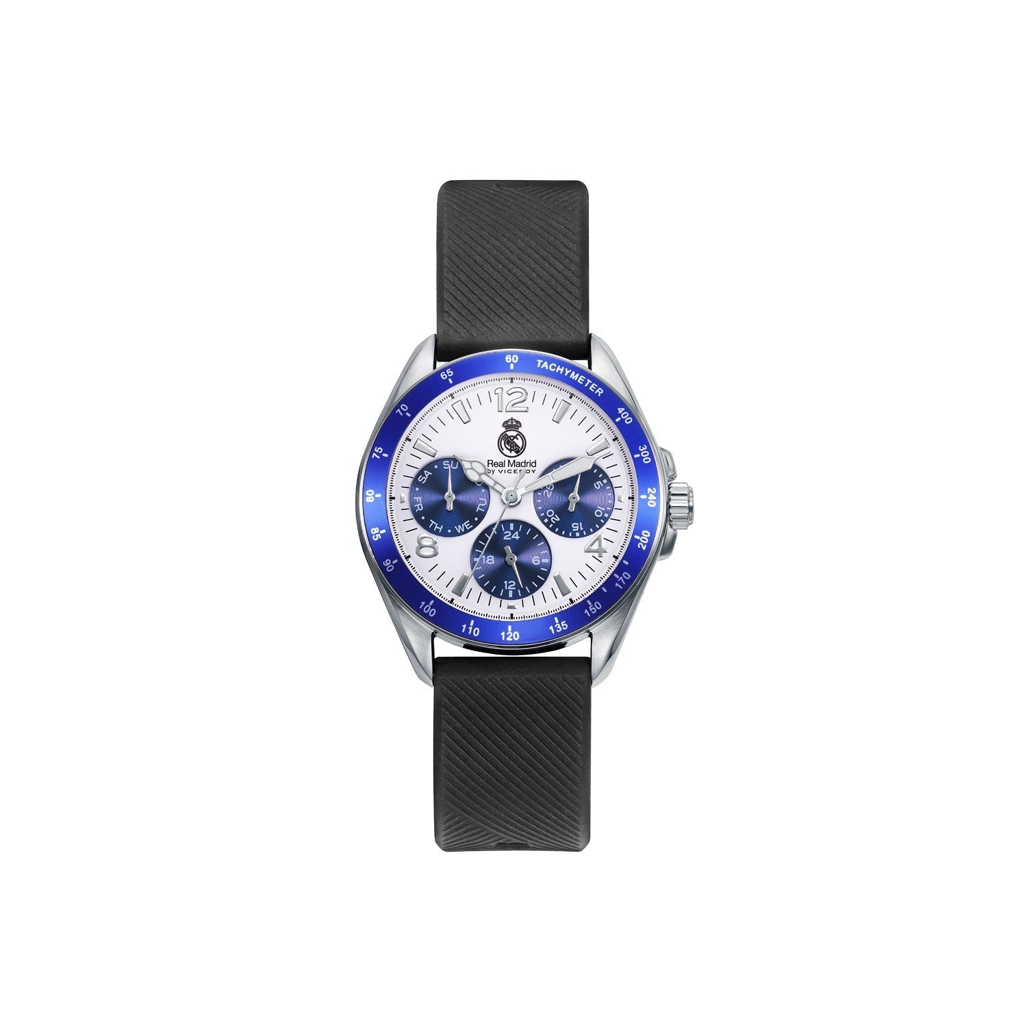 Kids Silicone Strap Viceroy Chrono Watch Black/Silver
