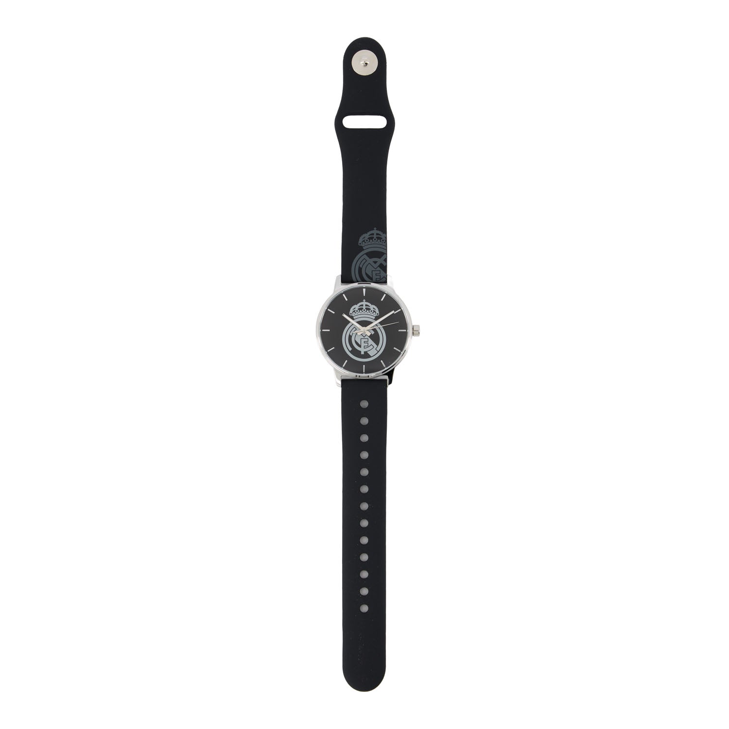 Orologio Analogico Piccolo con Cinturino in Silicone Nero