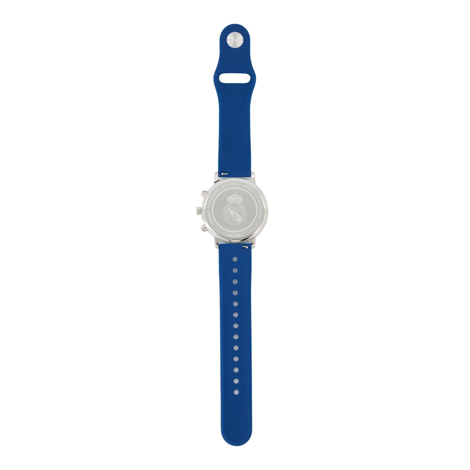 Orologio Analogico Cronografo con Cinturino in Silicone Blu