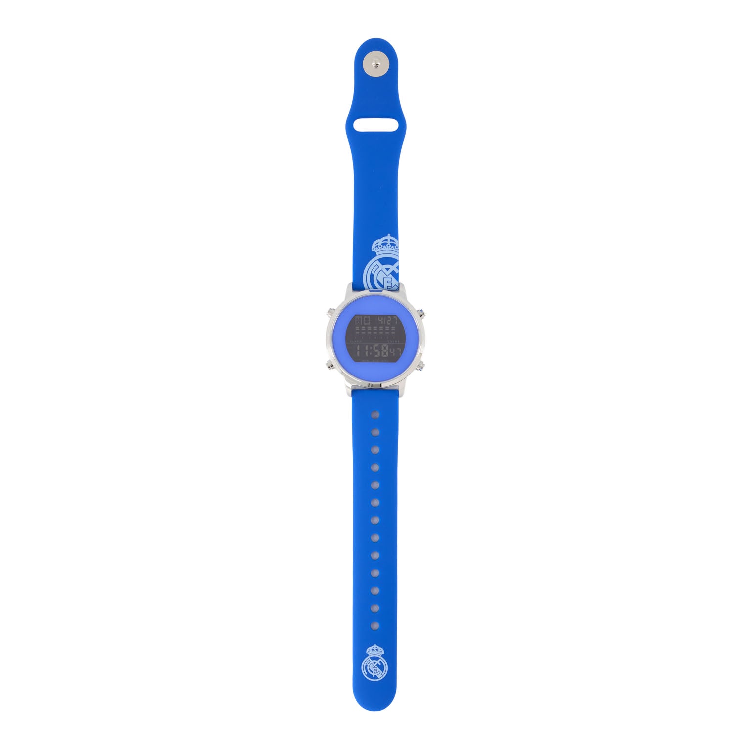 Petite Montre Digitale Bracelet Silicone Bleu