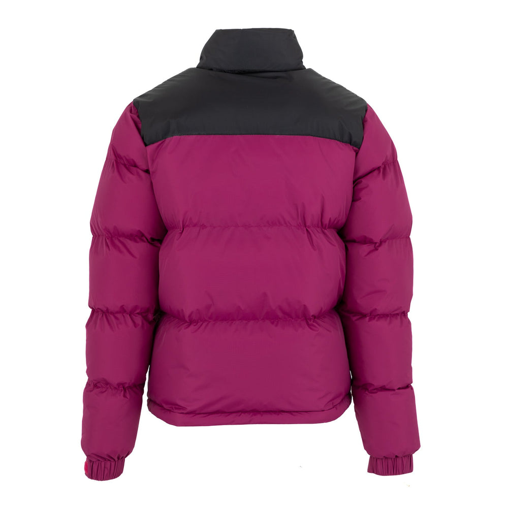 Ladies Outerwear Color Block Puffer Jacket Anorak Fucsia
