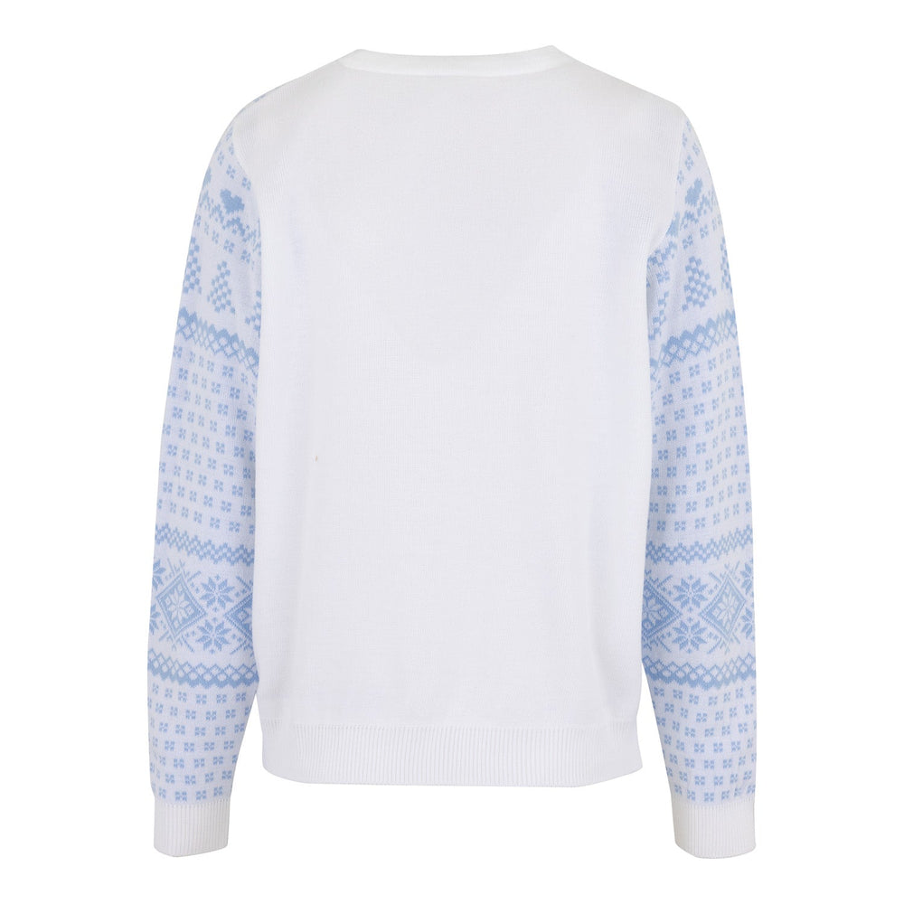 Ladies Christmas Sweater Pastel Blue
