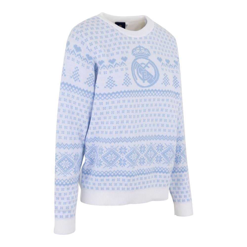 Ladies Christmas Sweater Pastel Blue