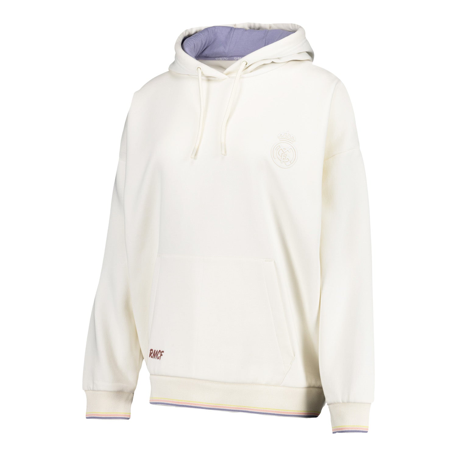 Womens Real Madrid Ladies Vintage Bone Hoodie