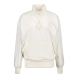Sweatshirt femme Real Madrid Ladies Vintage Beige col zippé