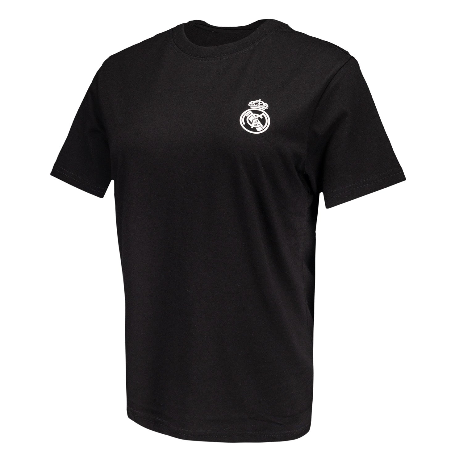 Womens ECO Essentials Real Madrid Monocolor Crest T-Shirt Black