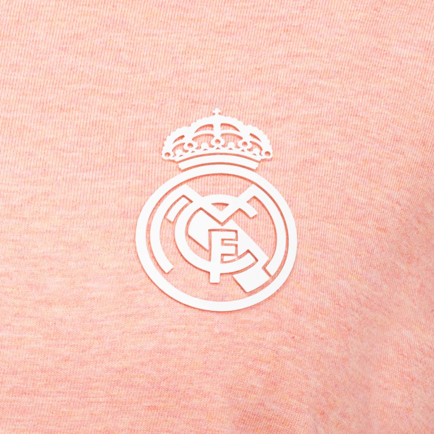 Womens ECO Essentials Real Madrid Monocolor Crest T-Shirt Pink