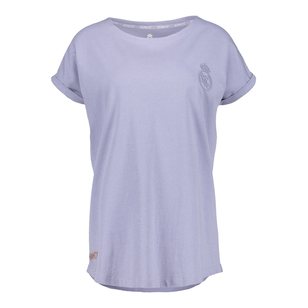 Womens Real Madrid Ladies Vintage Lilac T-Shirt