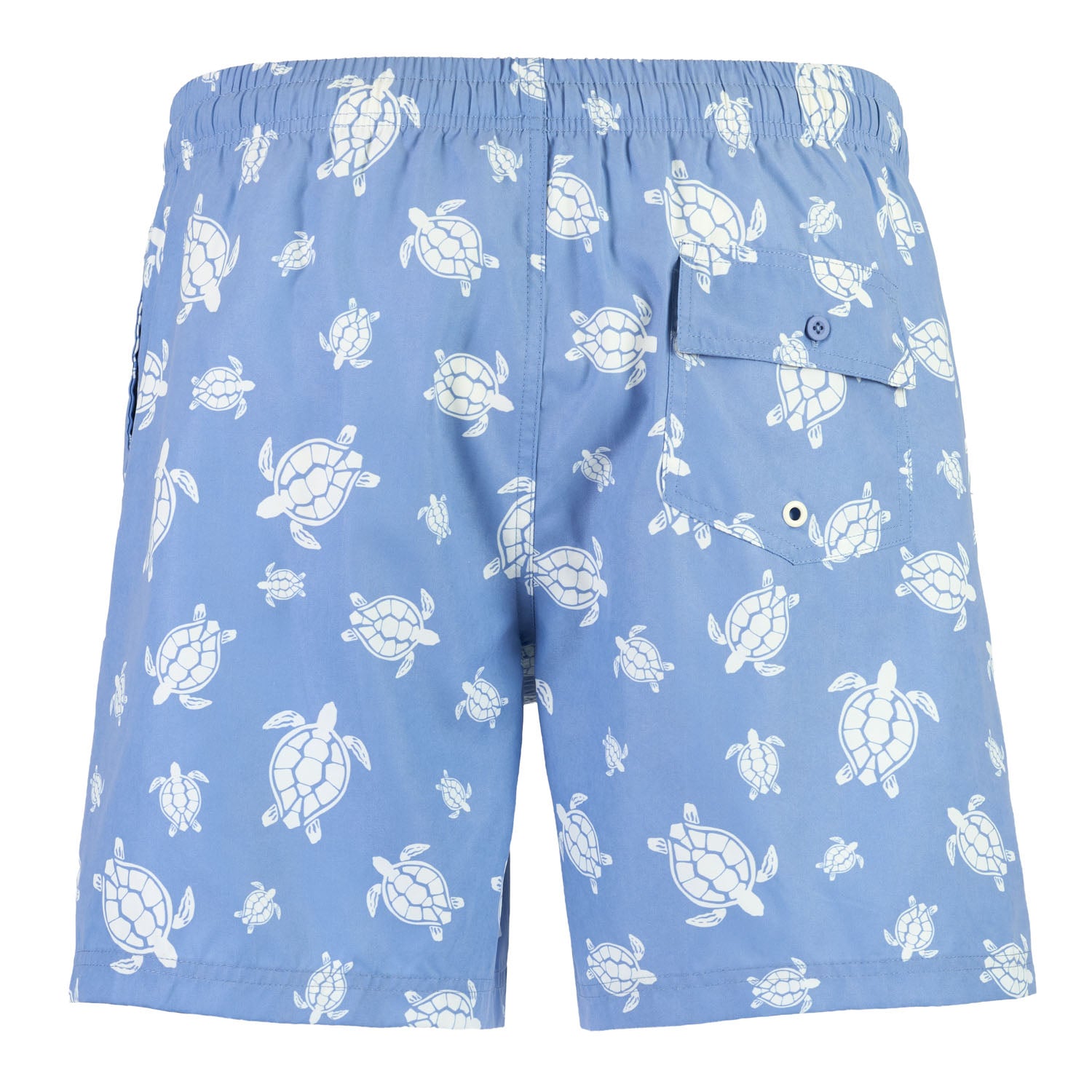 Bañador Diseño Tortuga Hombre Azul/Blanco