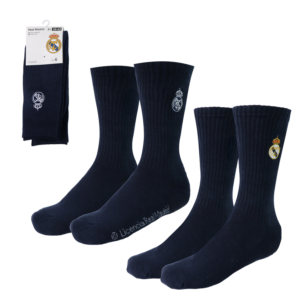Pack de 2 Calcetines Largos Azul Oscuro