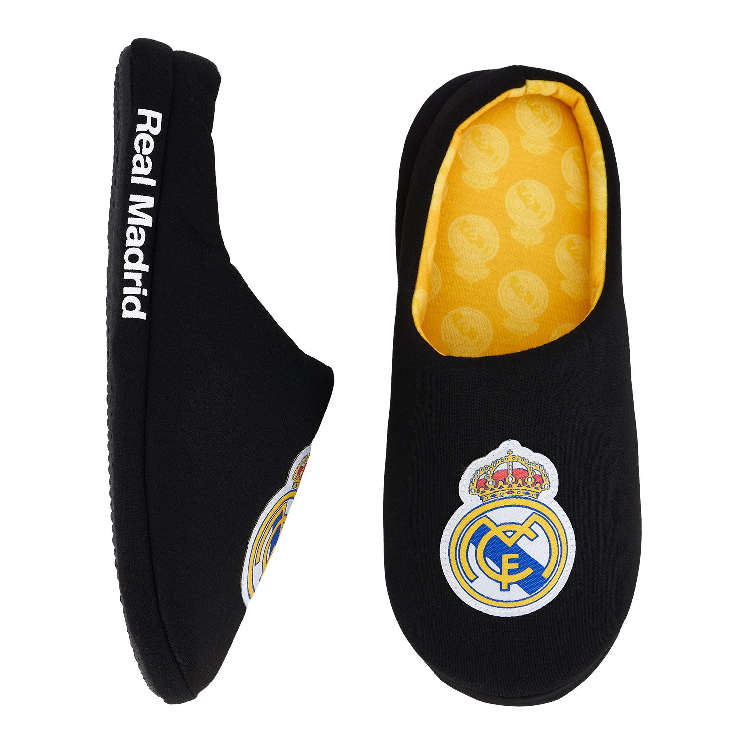 Black/Yellow Home Slippers