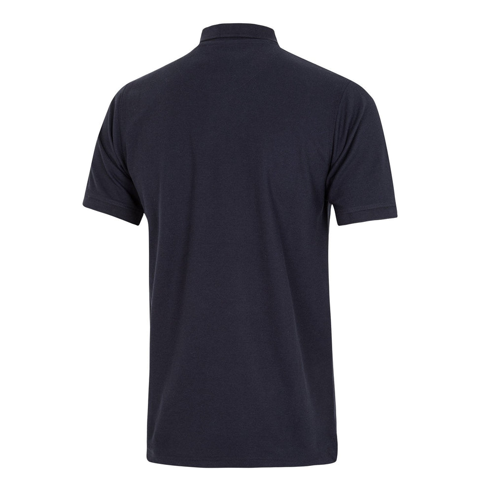 Mens Essentials Color Crest Polo Navy