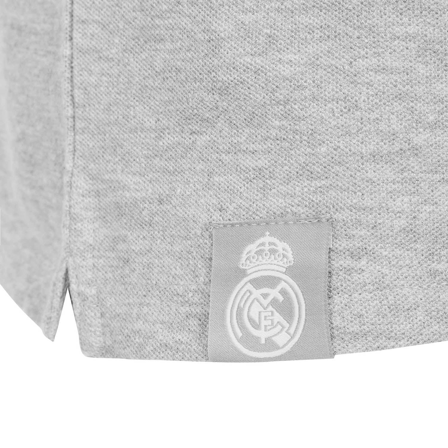 Mens Essentials Color Crest Polo Light Grey