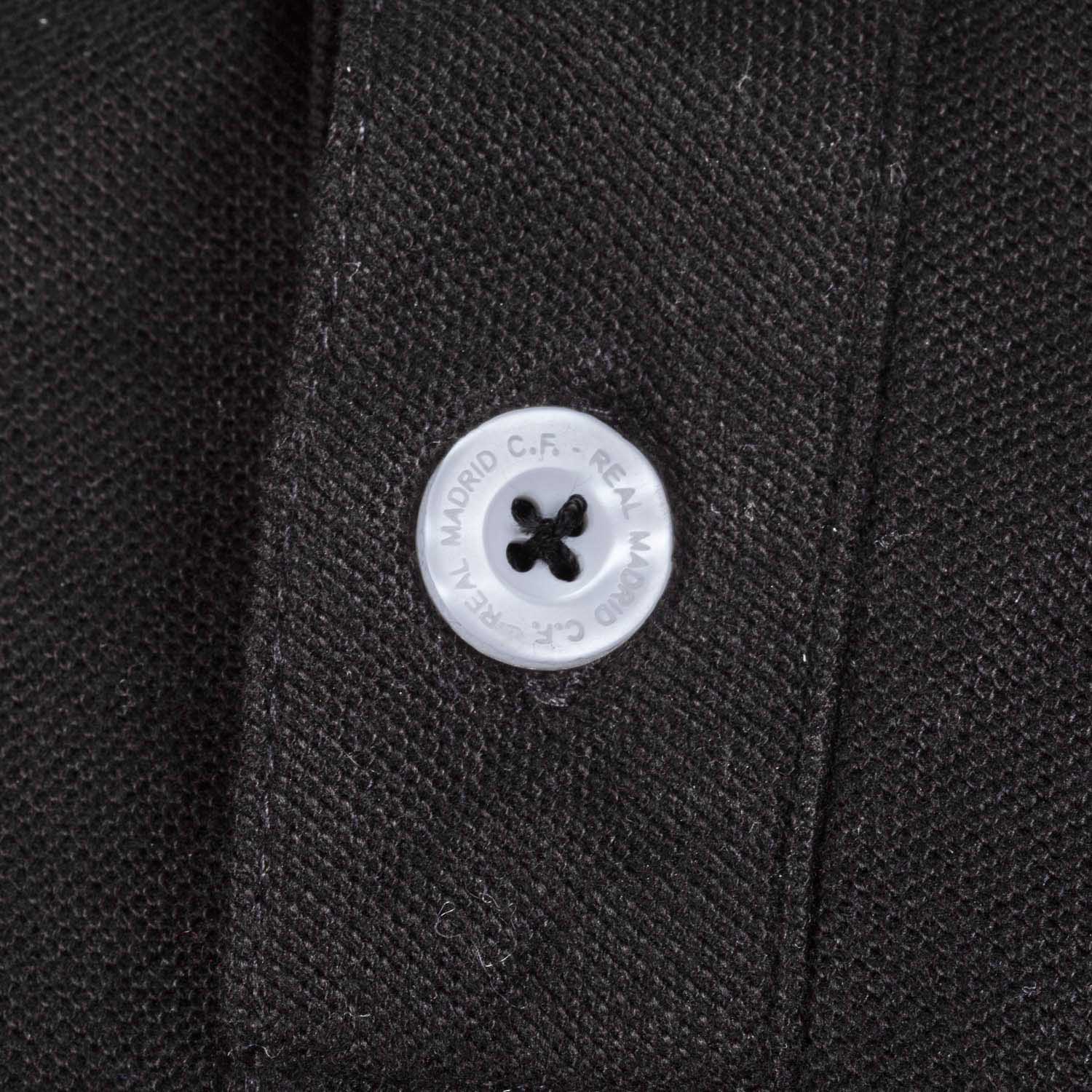 Mens Essentials Color Crest Polo Black