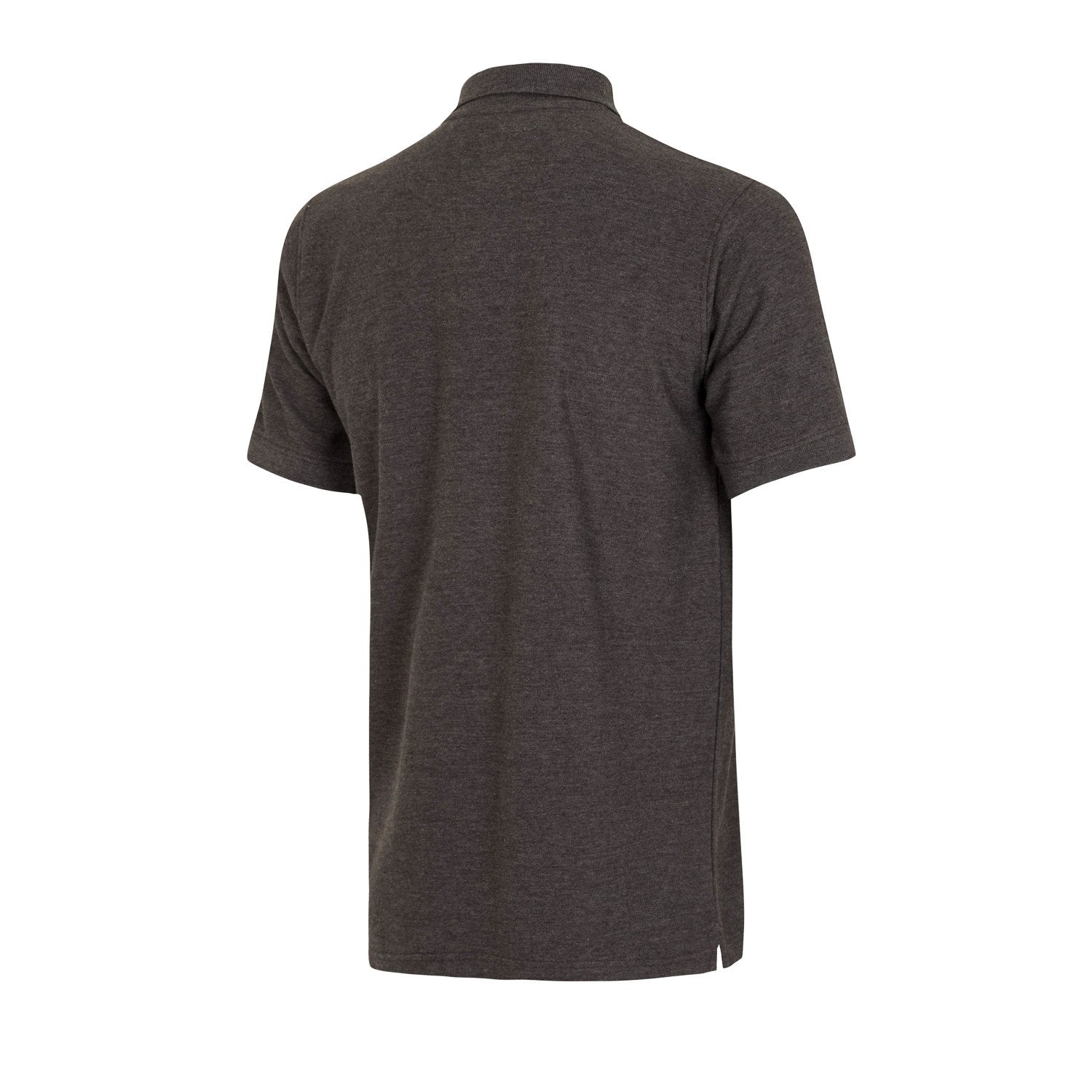 Mens Essentials Monocolor Crest Polo Dark Grey