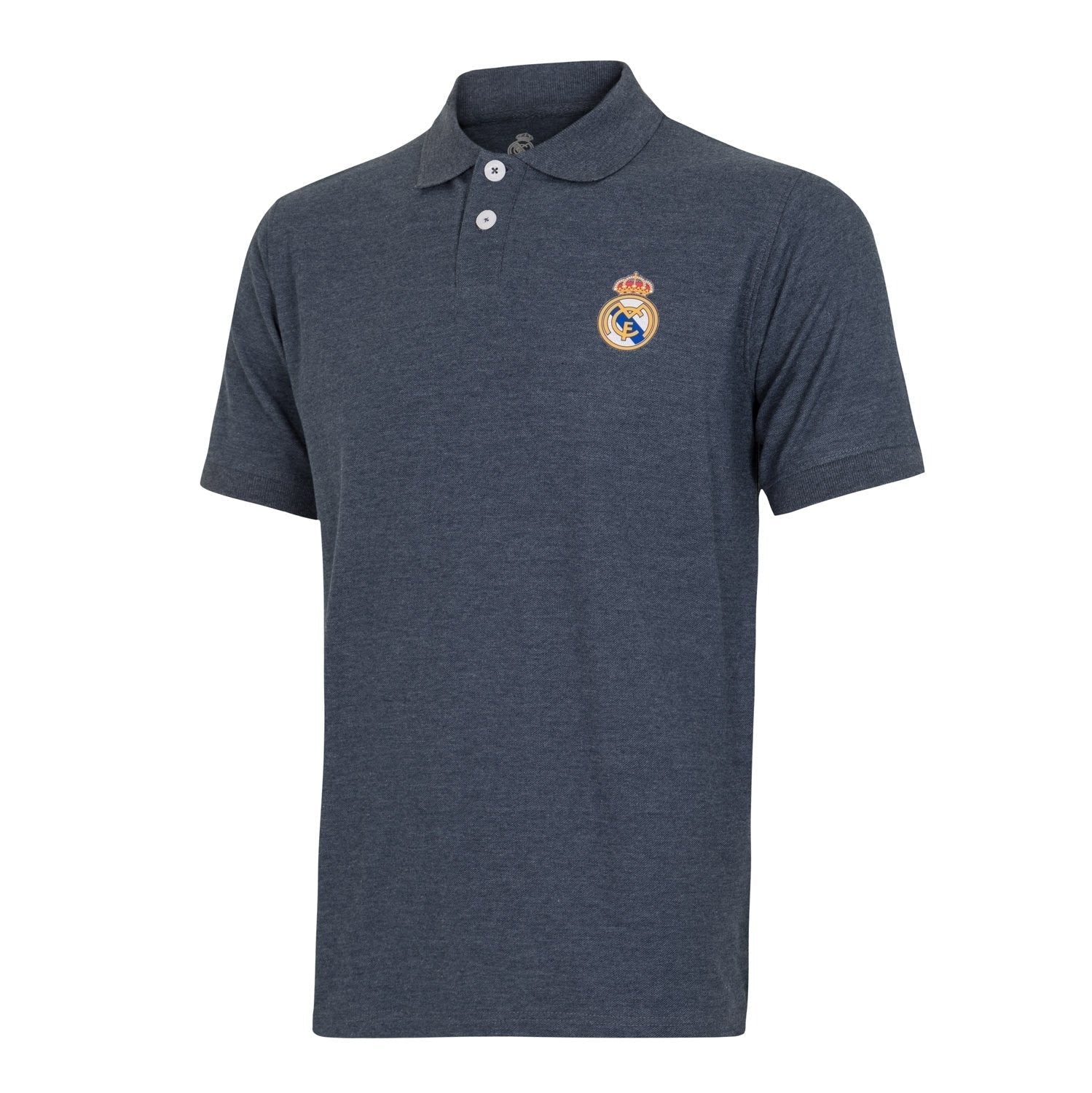 Mens Essentials Color Crest Polo Blue Blend