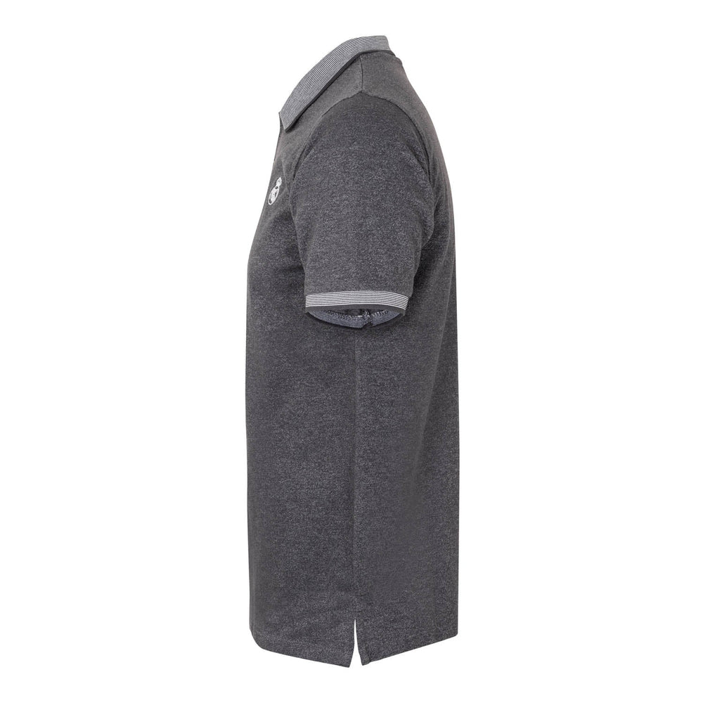 Mens Small Crest Polo Blended Grey