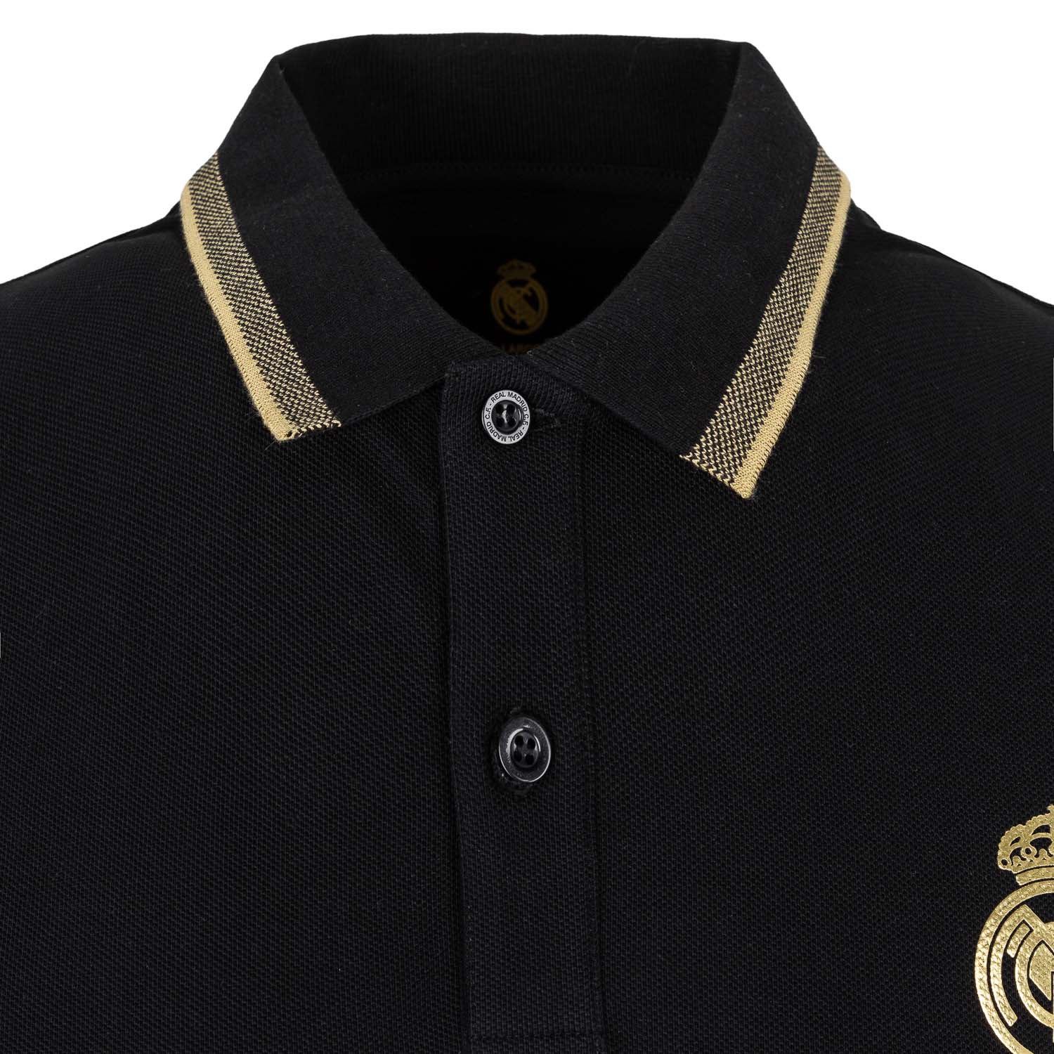 Mens Black & Gold Polo