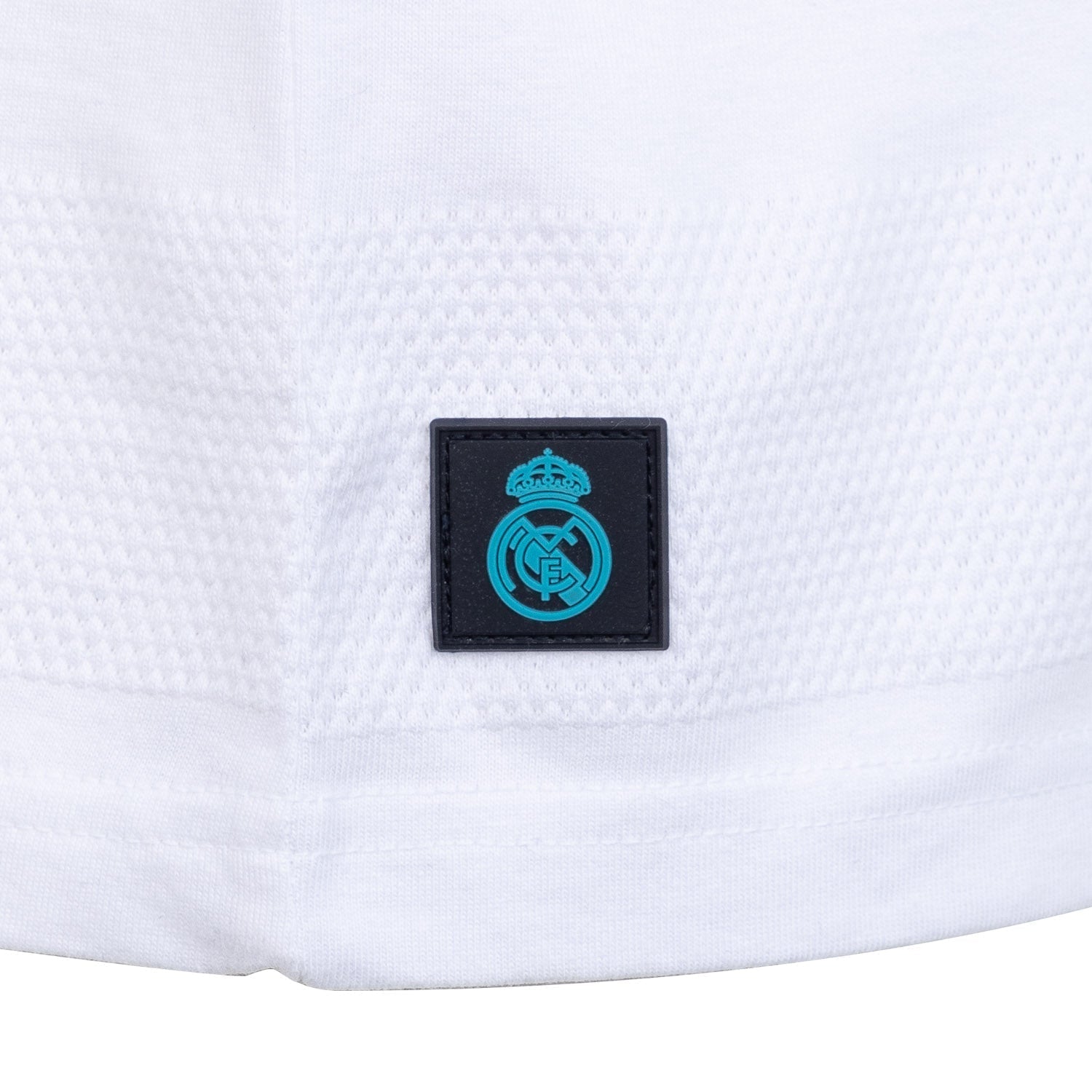 Madrid Sky Mens Textured Stripe Polo White