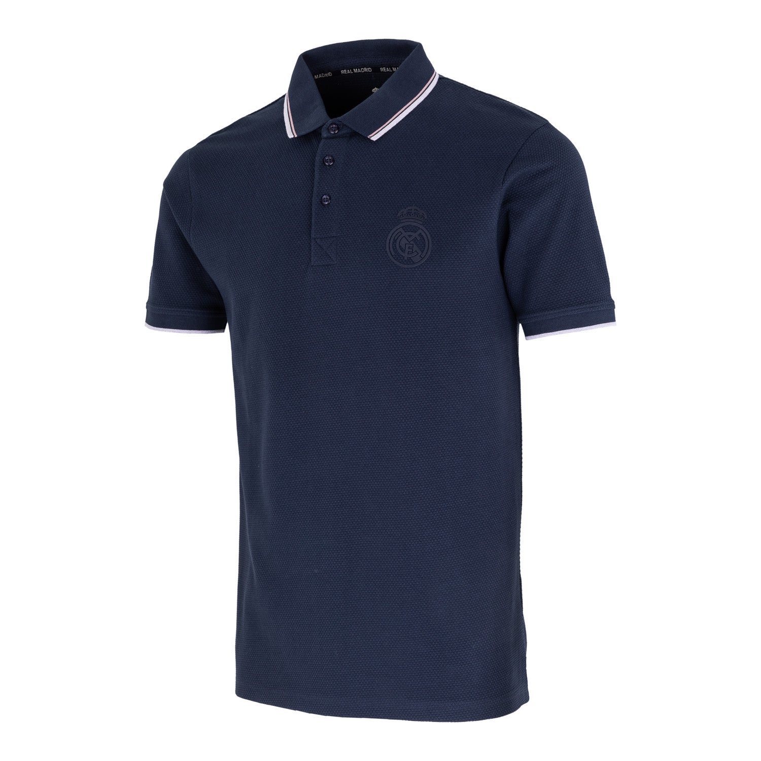 Sakura Mens Jacquard Polo Navy – Official Real Madrid Store