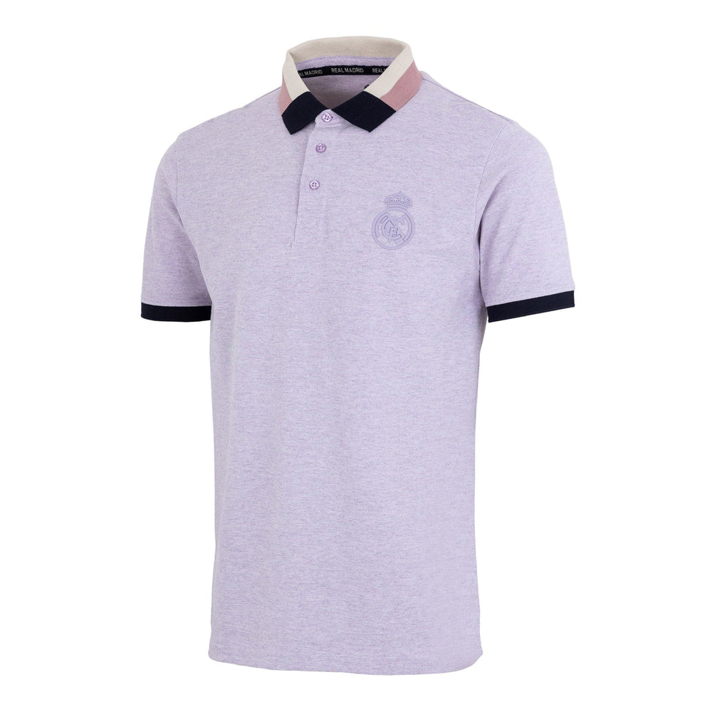 Sakura Mens Block Tipped Collar Polo Purple