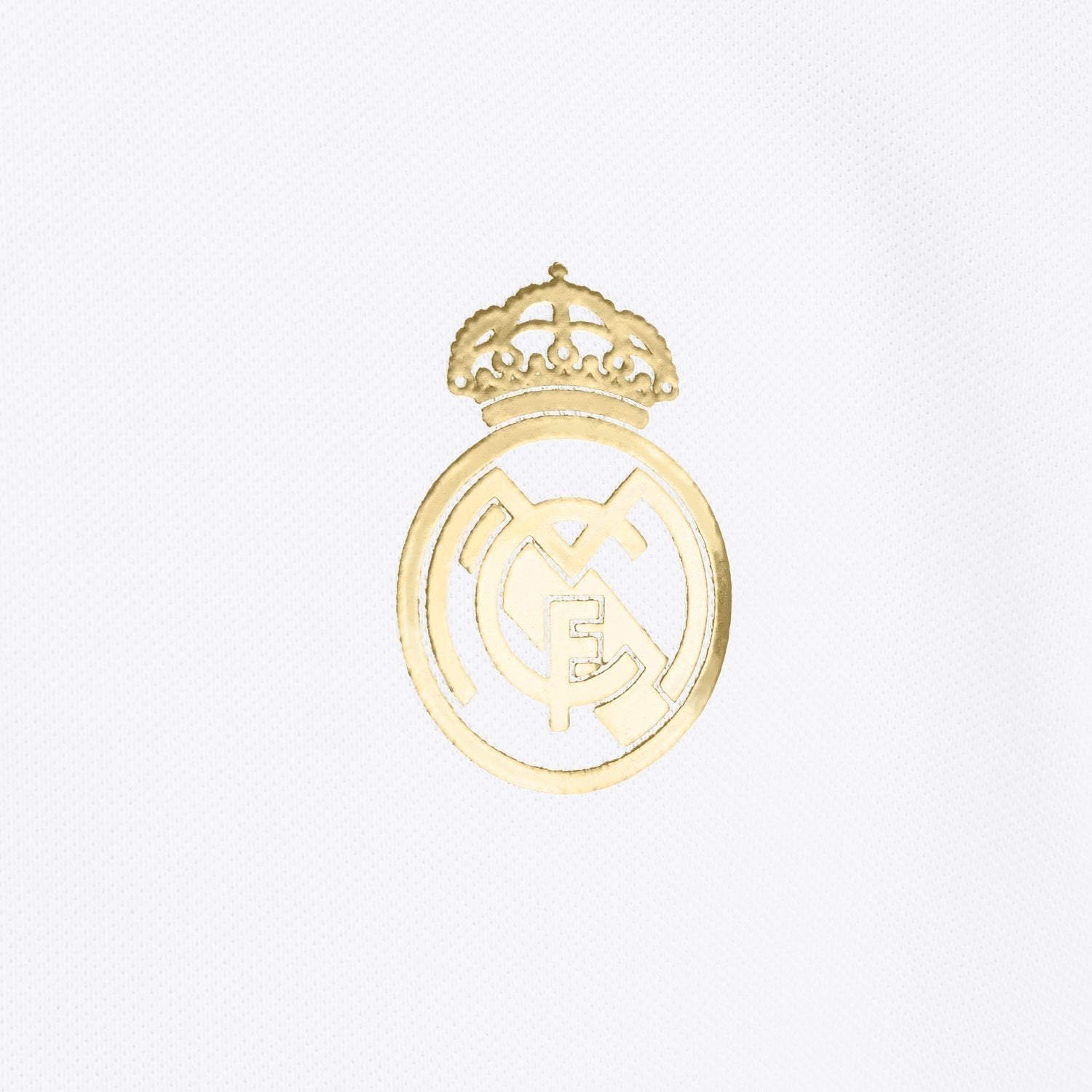 Mens White & Gold Polo