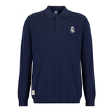Polo Hombre Halfway Manga Larga 100% Algodón Azul Marino