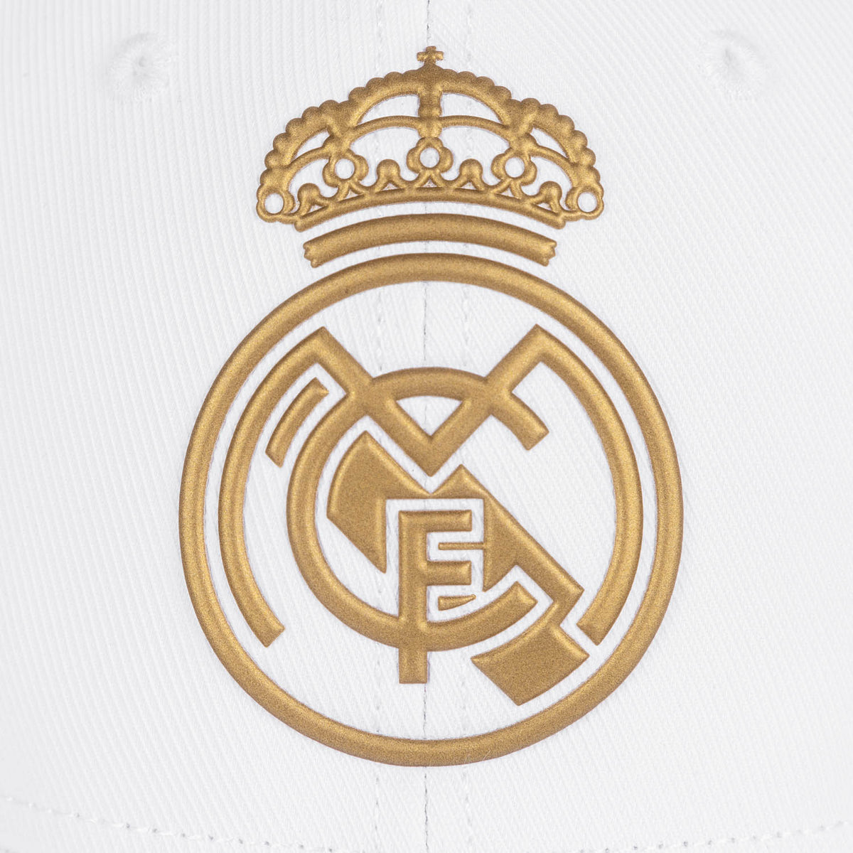 Casquette Real Madrid avec écusson blanc/or