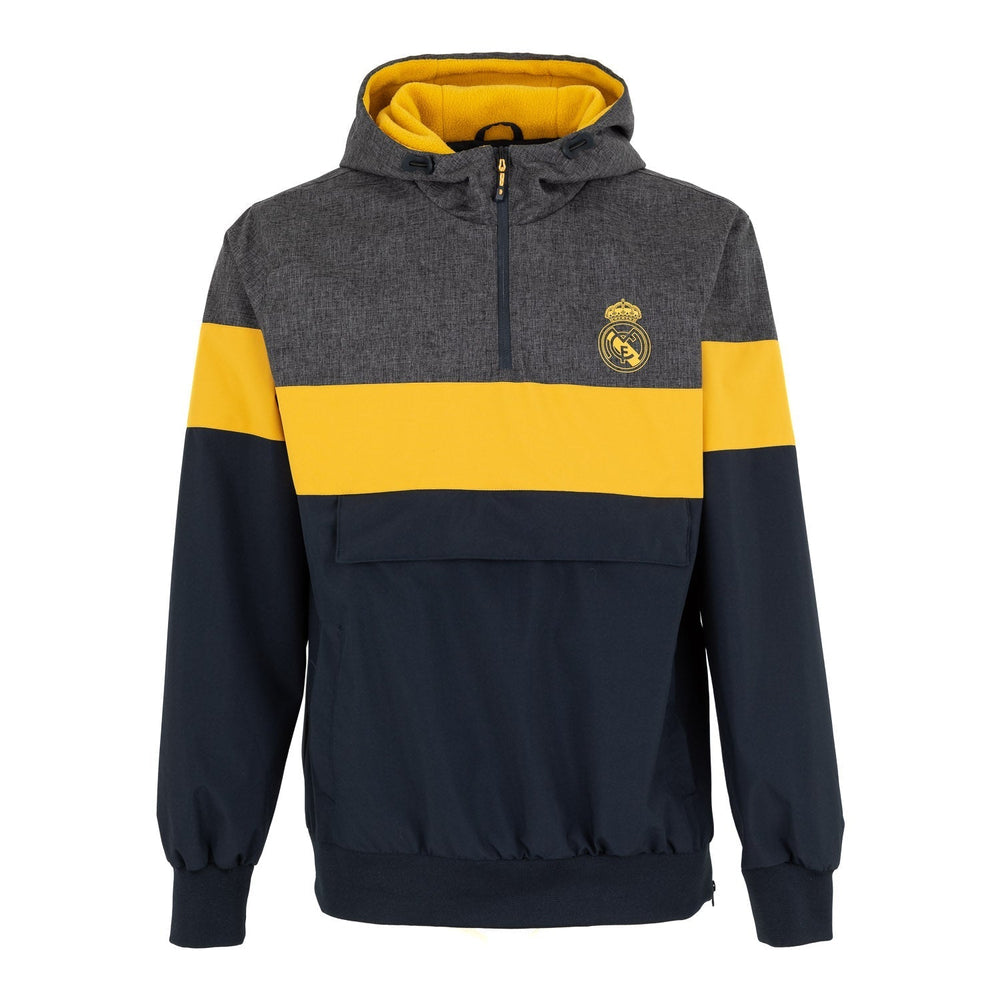 Mens Outerwear Anorak Jacket Fabric Block Navy