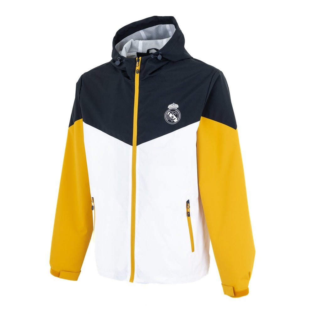 Mens Outerwear Color Block Windbreaker White