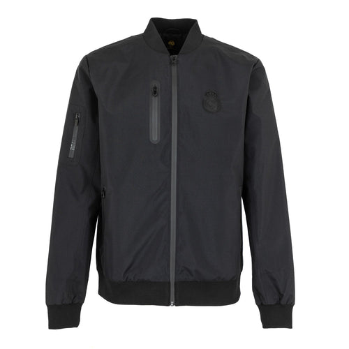 Mens Outerwear Light Bomber Jacket Monocolor Black