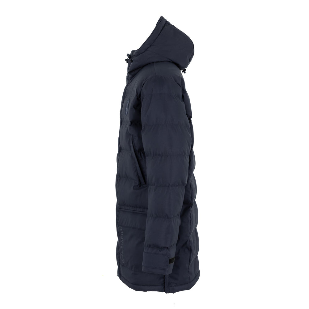 Mens Outerwear Long Padded Parka Coat Navy