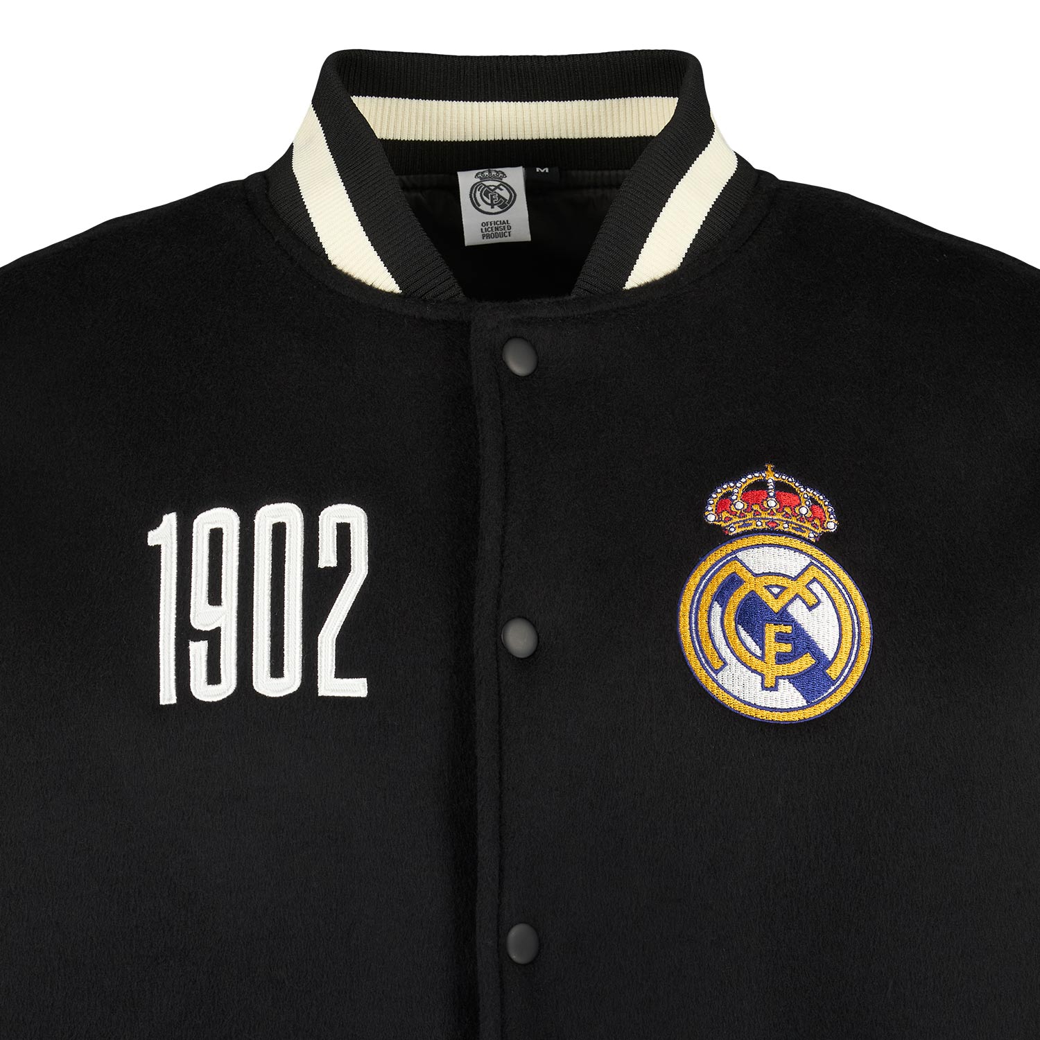 Chaqueta Hombre Collegiate Negra/Blanca