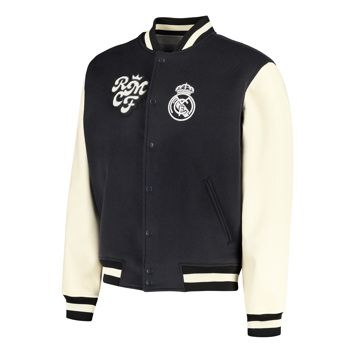 Herren Jacke Collegiate Grau/Weiß