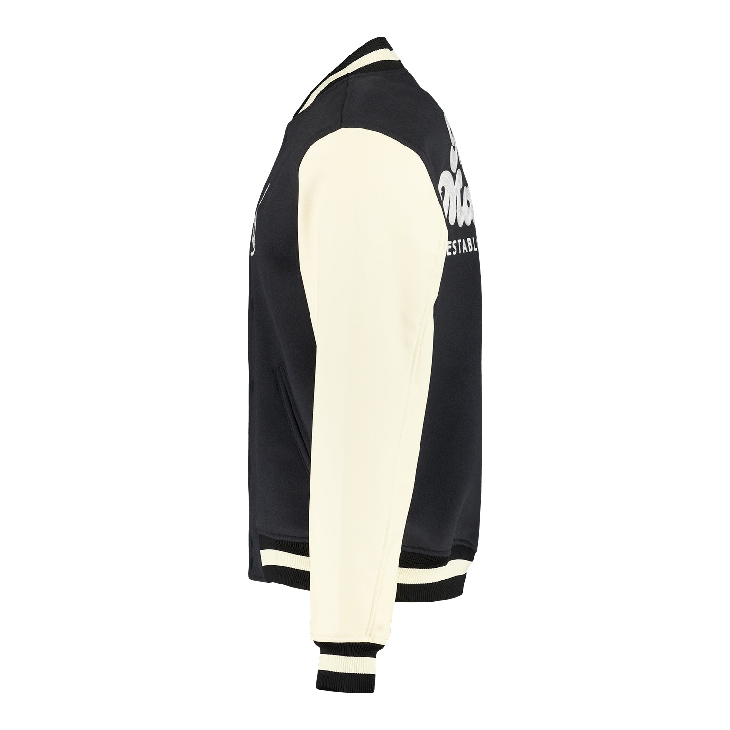 Herren Jacke Collegiate Grau/Weiß