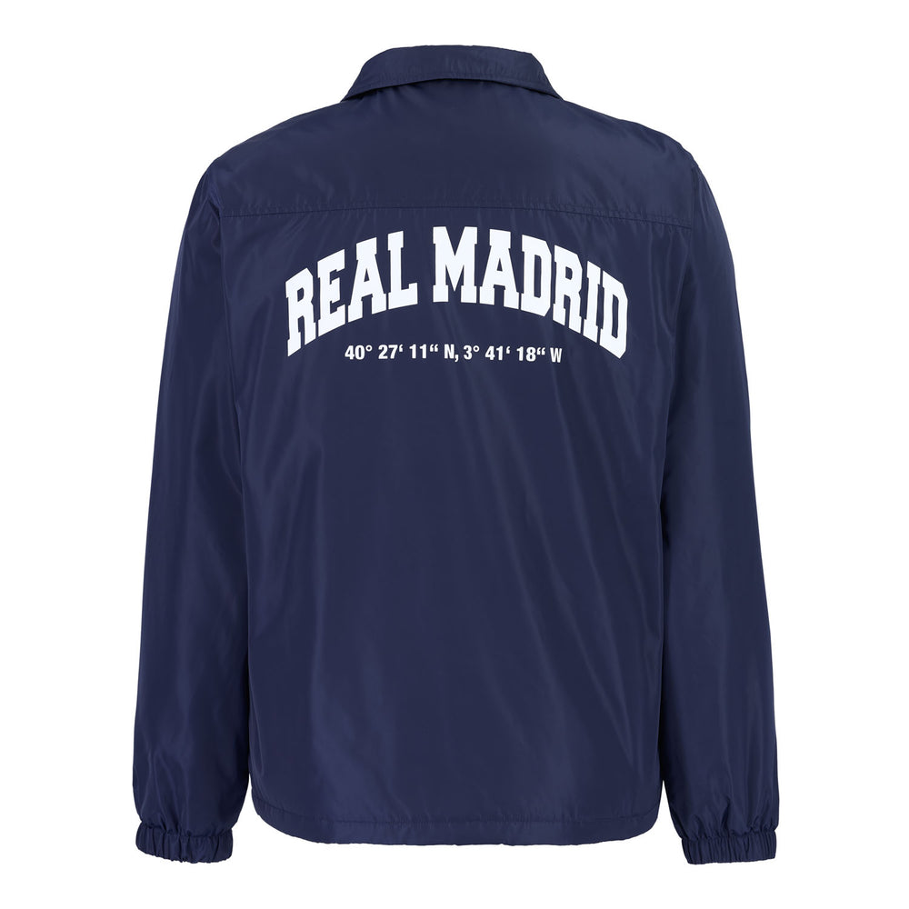 Chaqueta Hombre Entrenador Coordenadas Outerwear Azul Marino