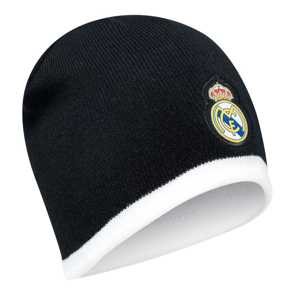 Color Crest Beanie Black