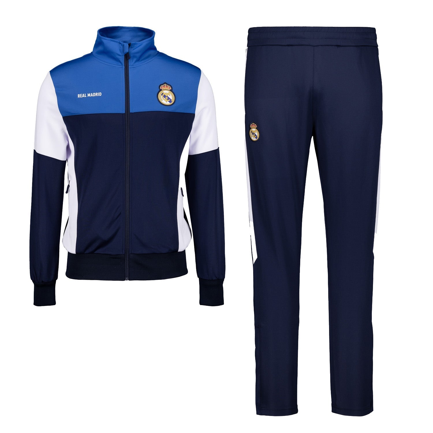 Real Madrid Tracksuit Navy/White RMCF sleeve tape