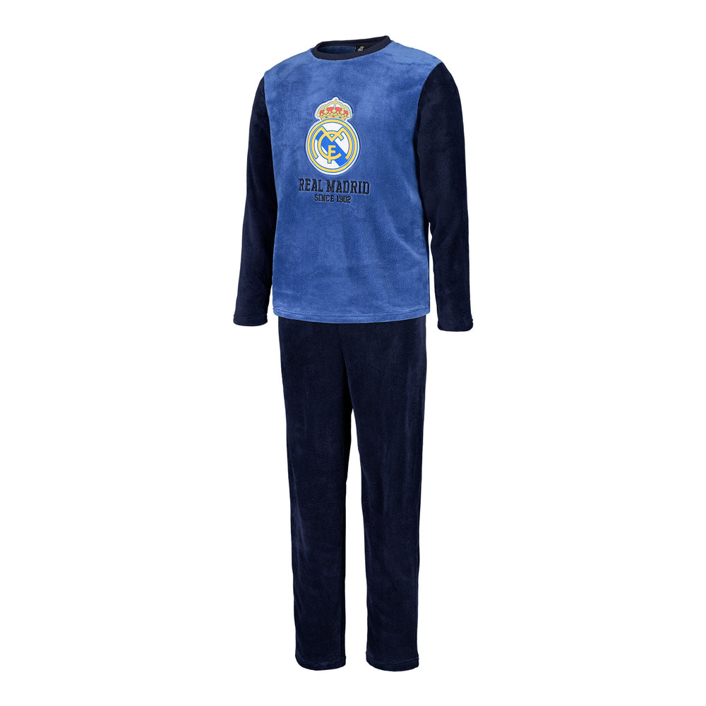 Blaue Fleece-Pyjamas