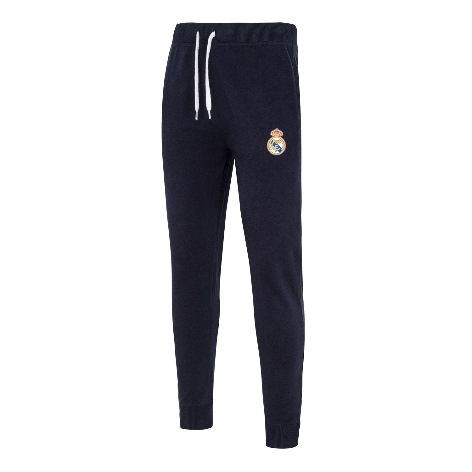 Mens Essentials Color Crest Jogger Trousers Navy