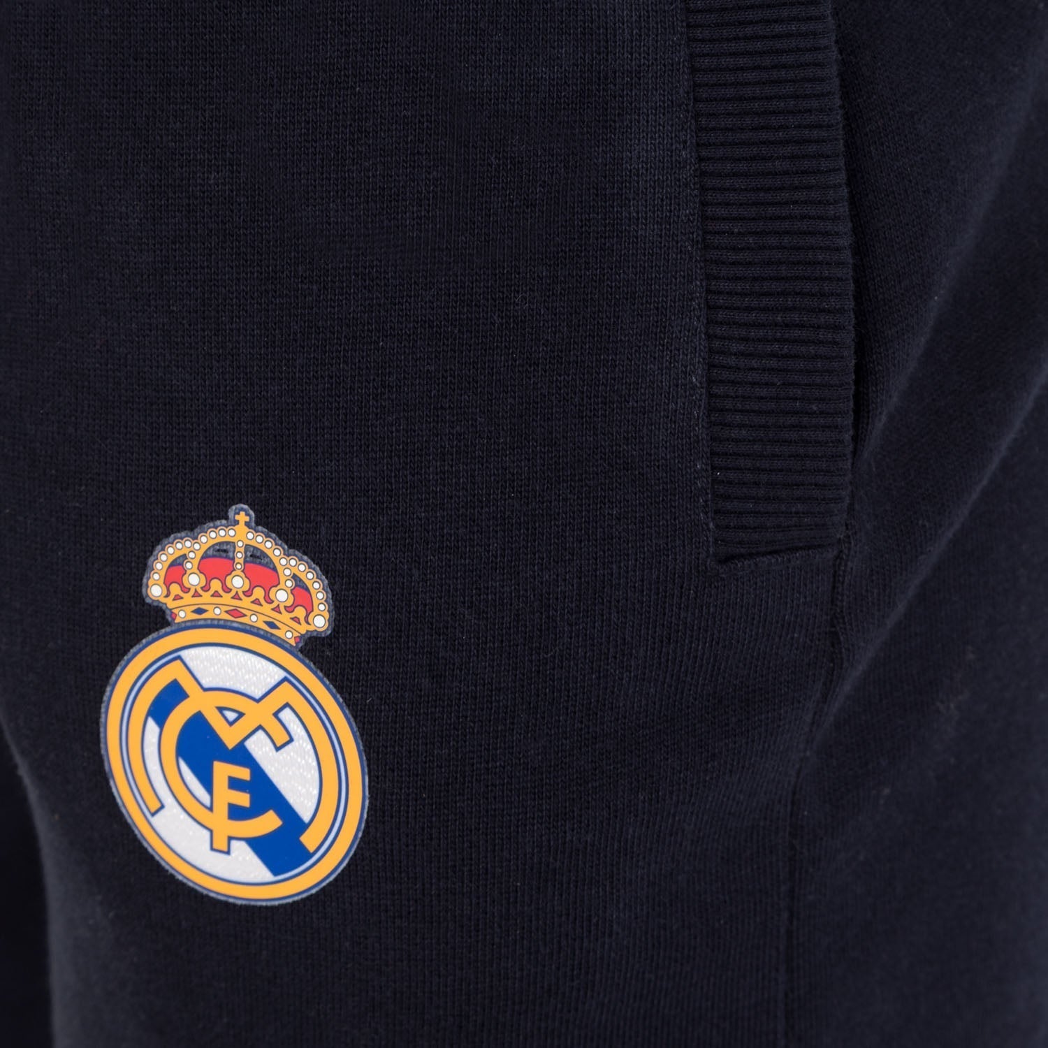 Mens Essentials Color Crest Jogger Trousers Navy