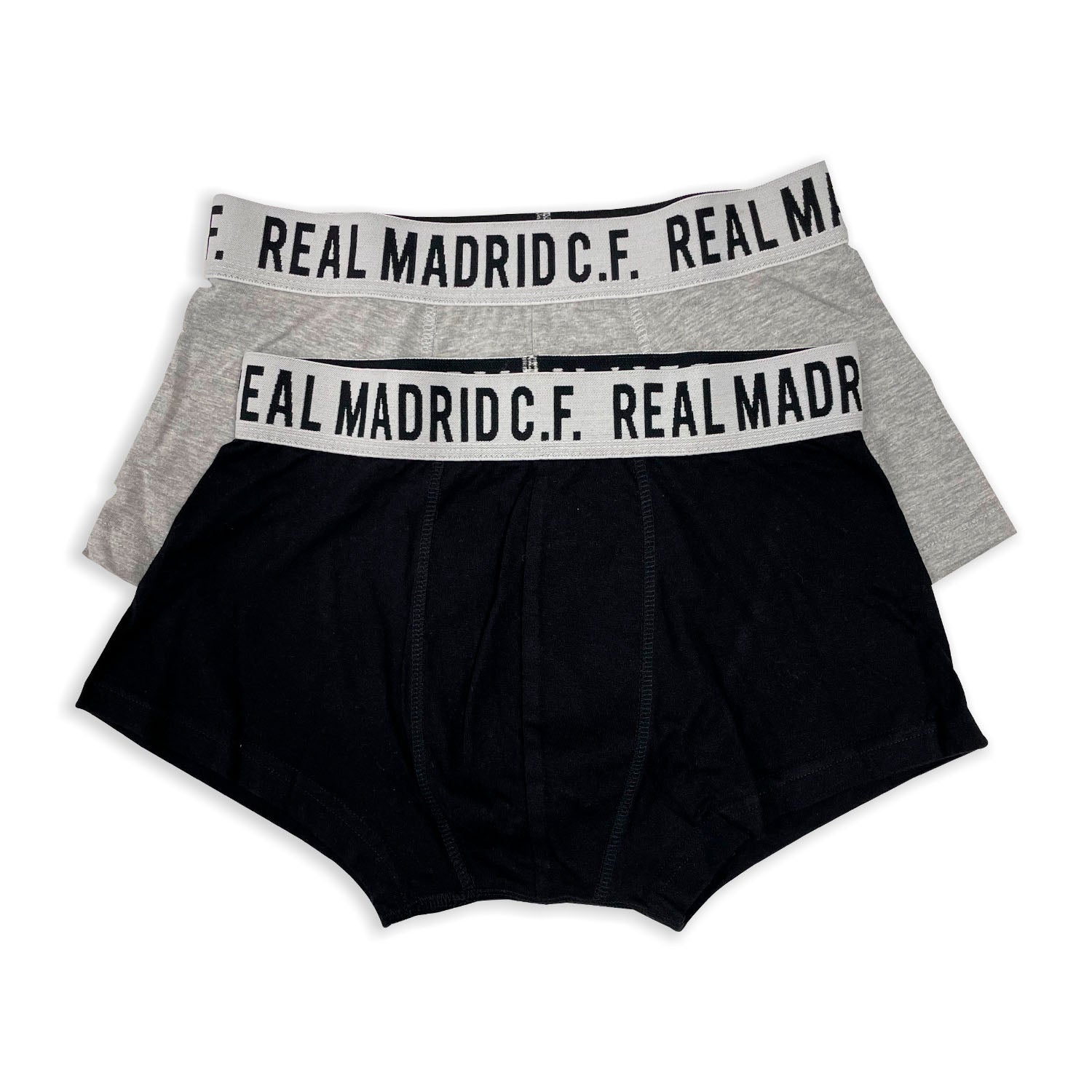 2 Pack Short Boxers Black/Grey