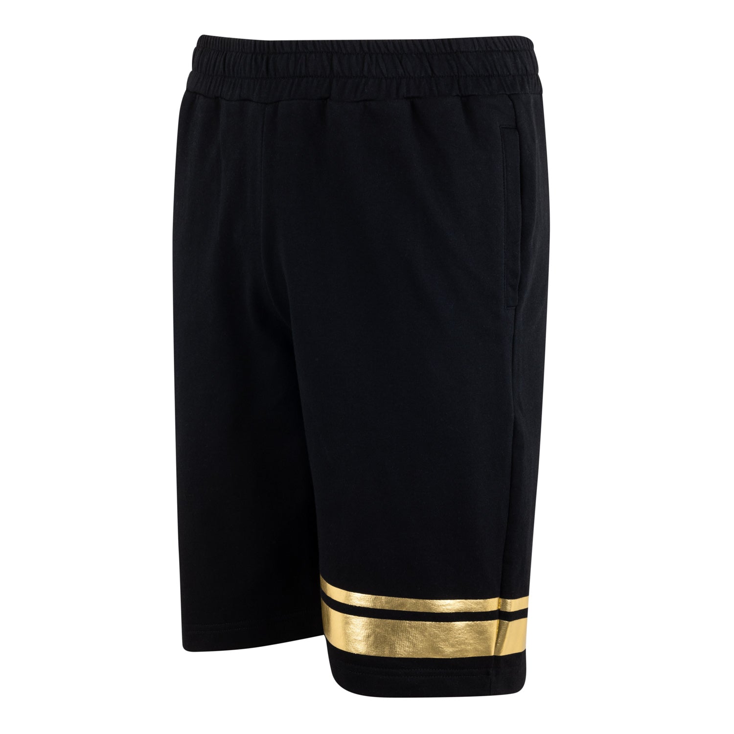 Mens Black & Gold Shorts