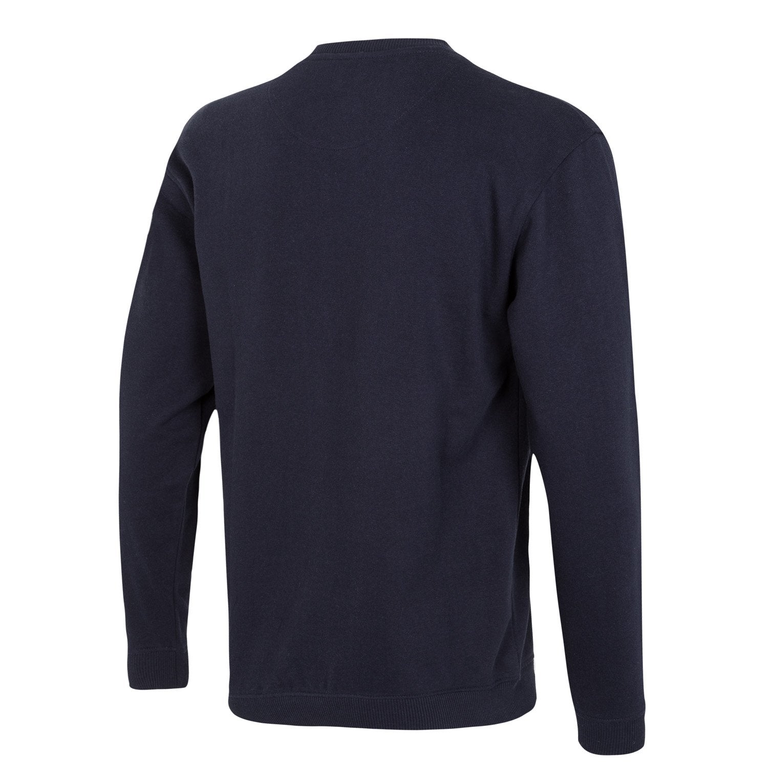 Mens Essentials Color Crest Crew Navy