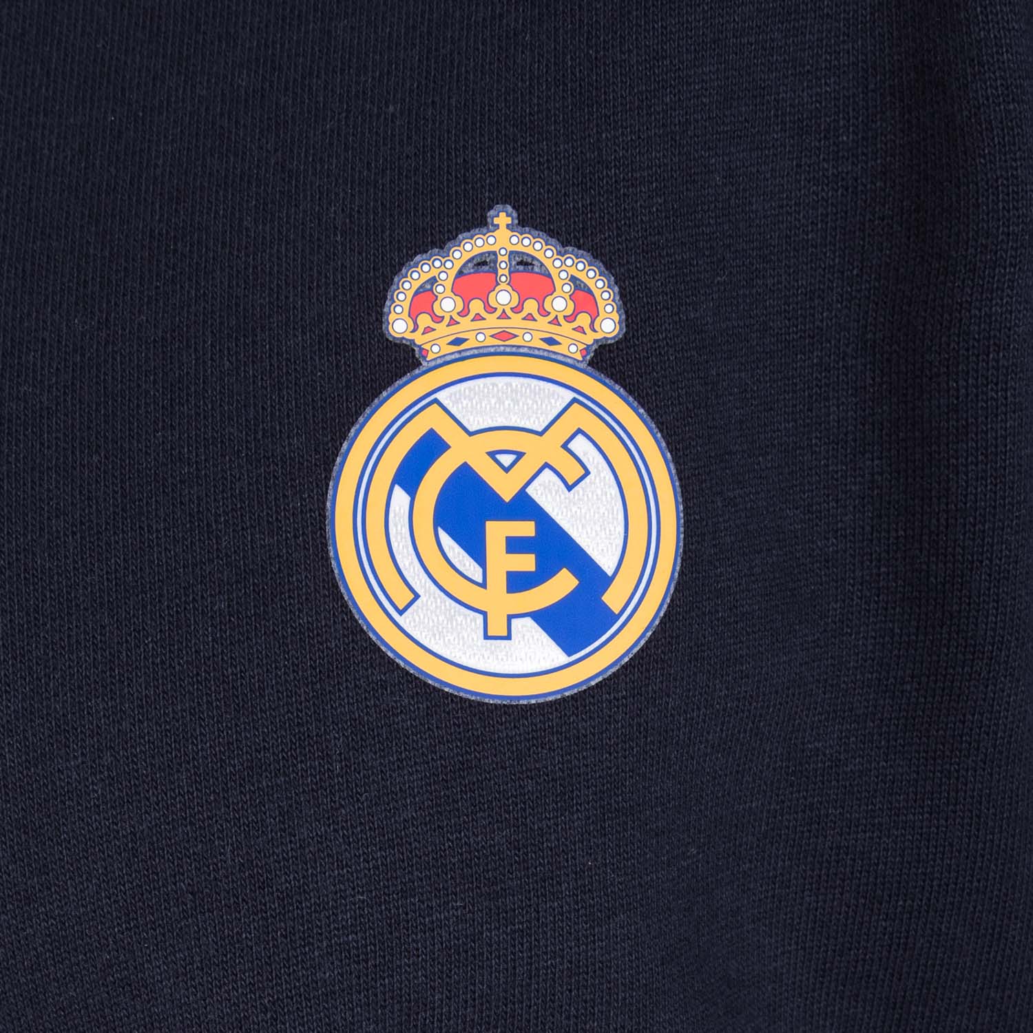 Mens Essentials Color Crest Crew Navy