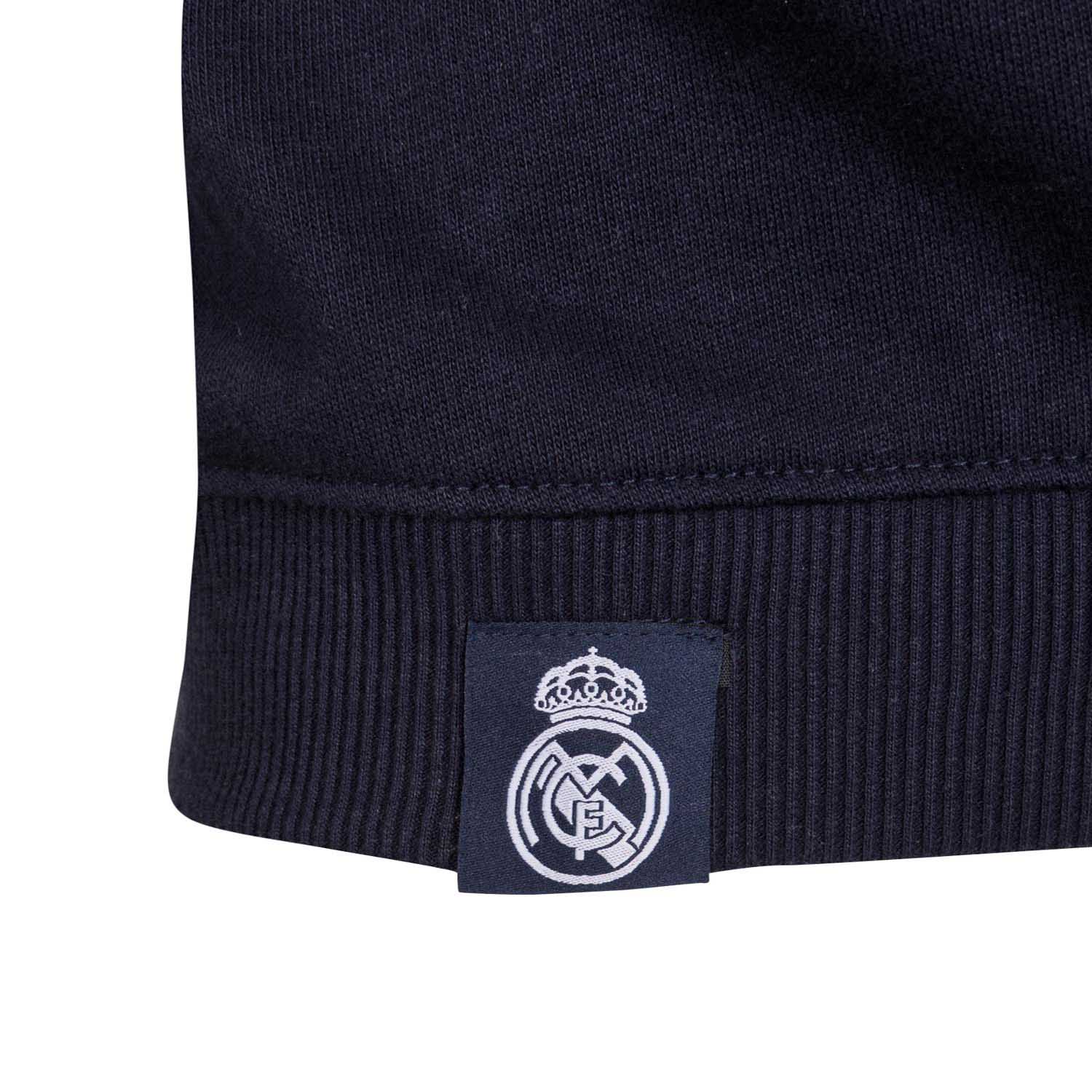 Mens Essentials Color Crest Crew Navy