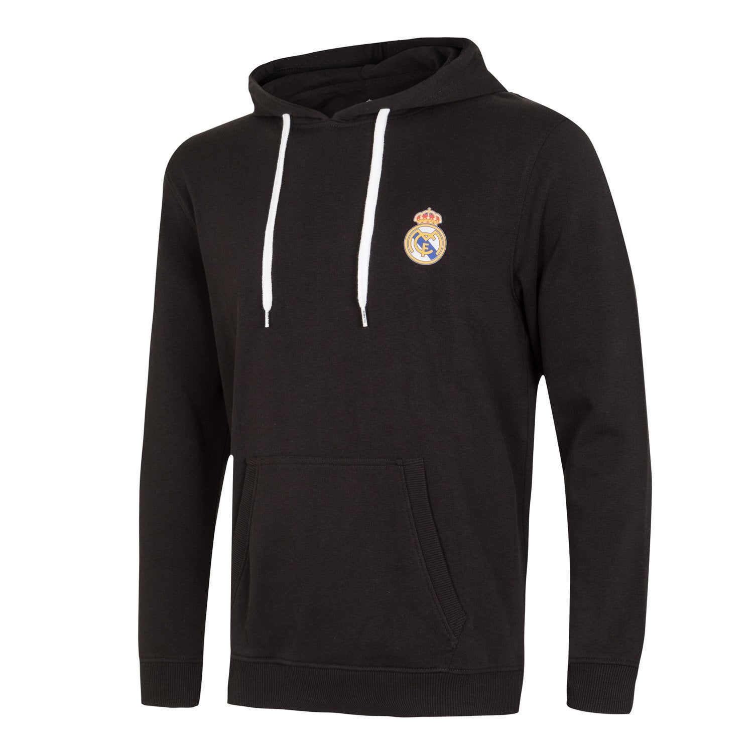 Mens Essentials Color Crest Hoody Black