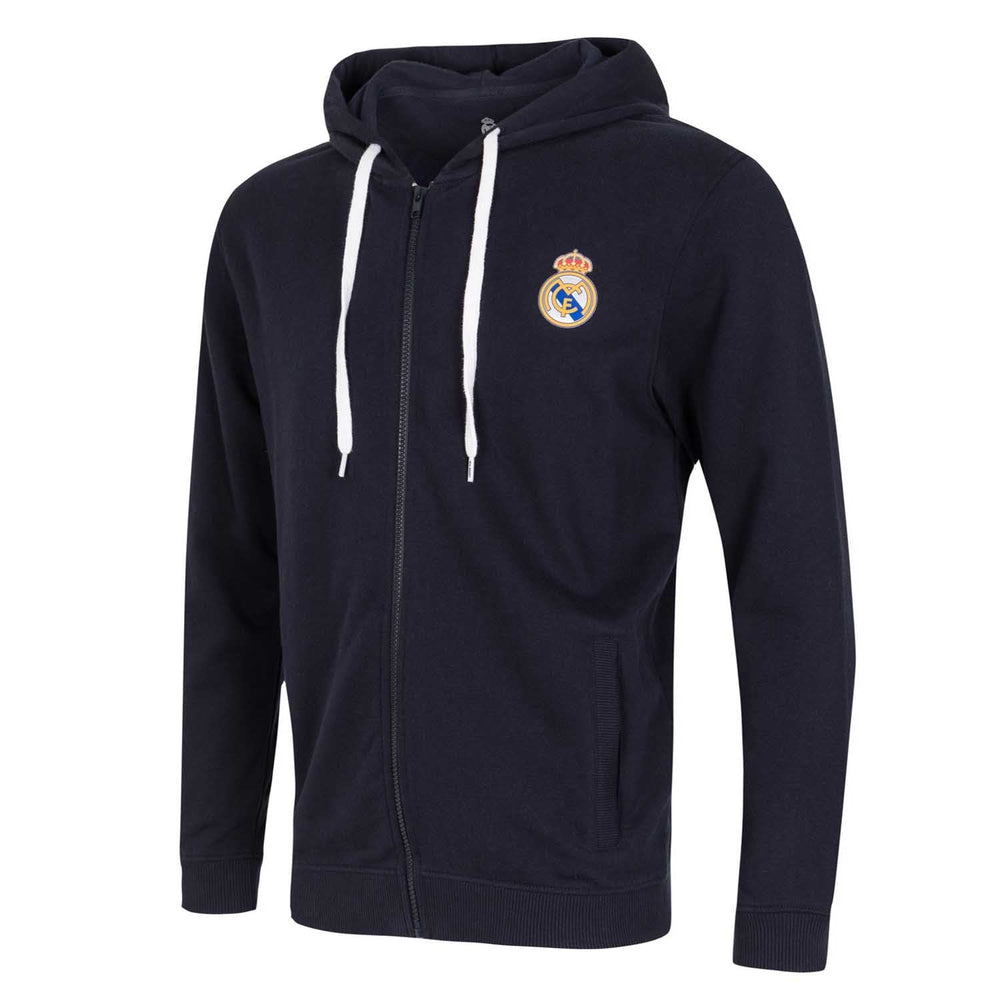 Mens Essentials Color Crest Full Zip Hoody Navy